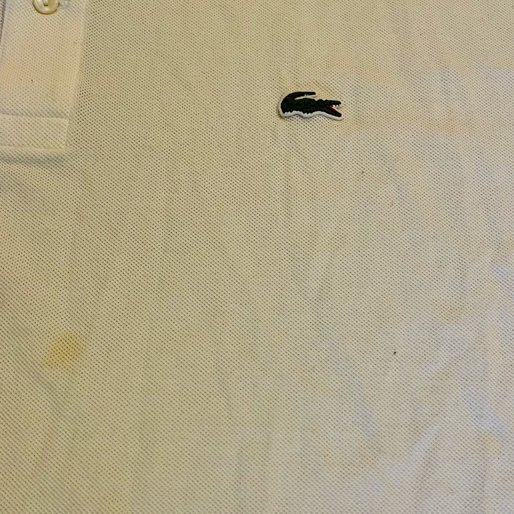 🐊Lacoste Big & Tall White Polo - Picture 3 of 4